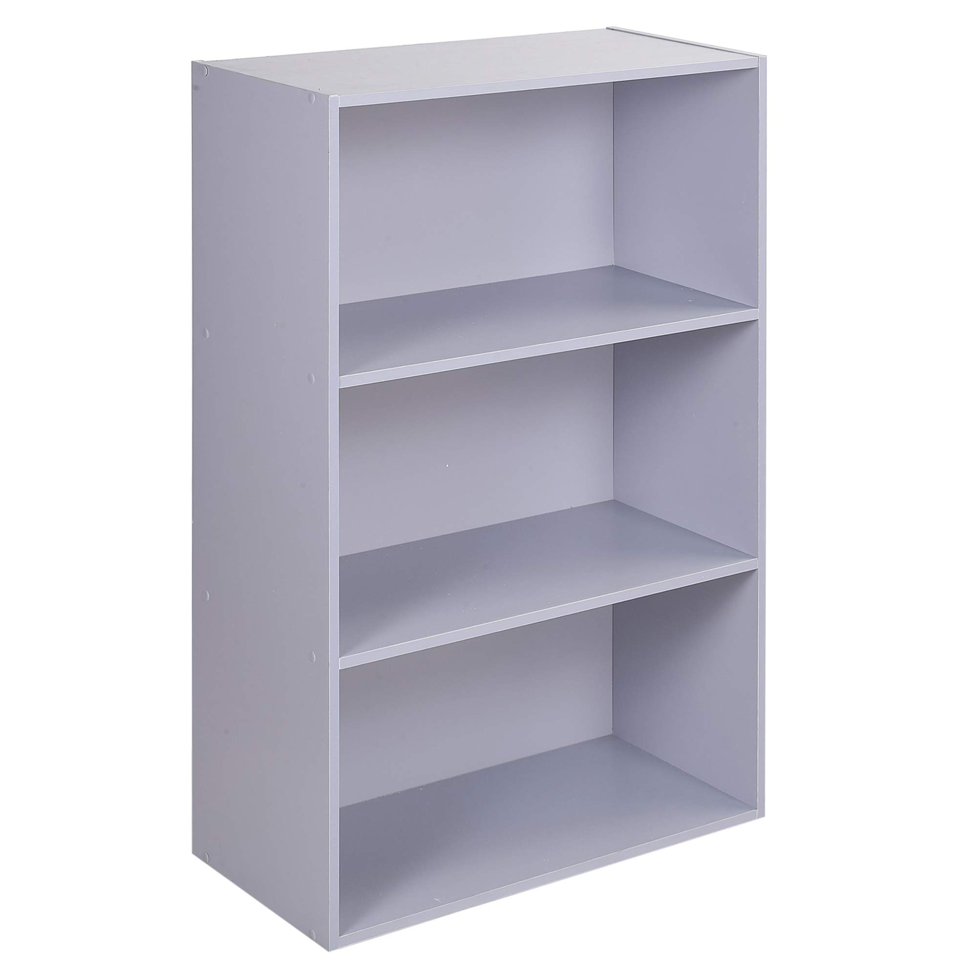 URBNLIVING Wide Wooden Bookcase Storage Shelf Unit, 3 Tier or 4 Tier Display Shelving Cabinet for Living Room, Dining Room, Bedroom & Home Office