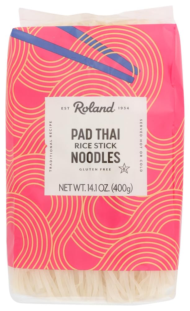 Roland Foods Pad Thai Rice Stick Noodles, 14 oz