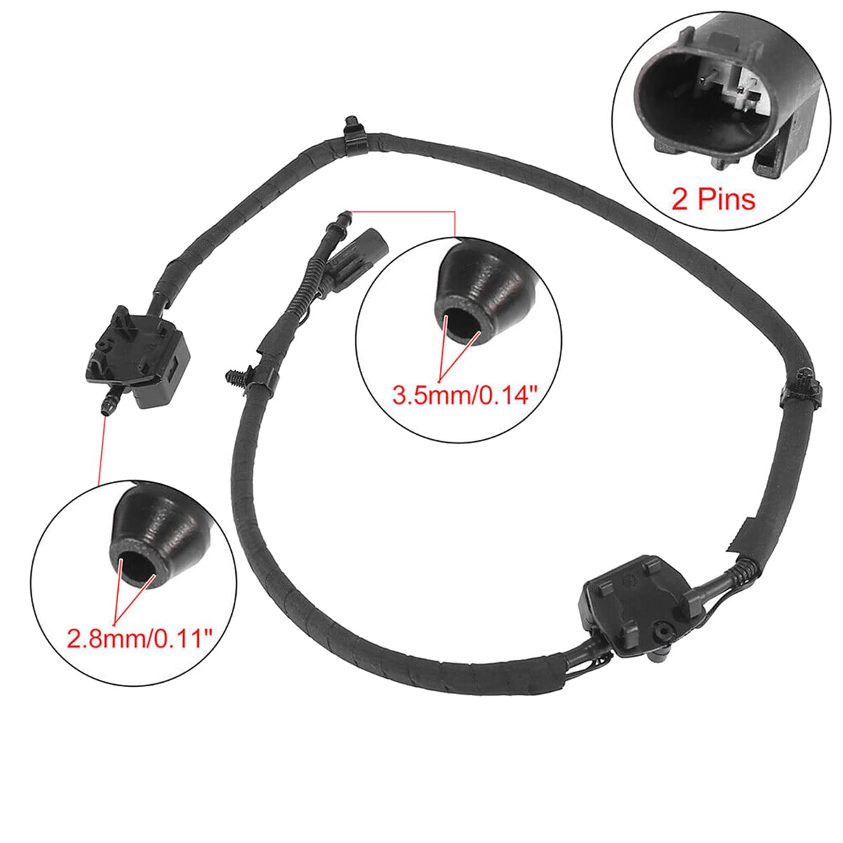 System di Getto Spruzzatore Ugello Lavavetri Anteriore 61667276500 Per Serie 3 F30 F31 F80 2012-2017 328 330 340 M3