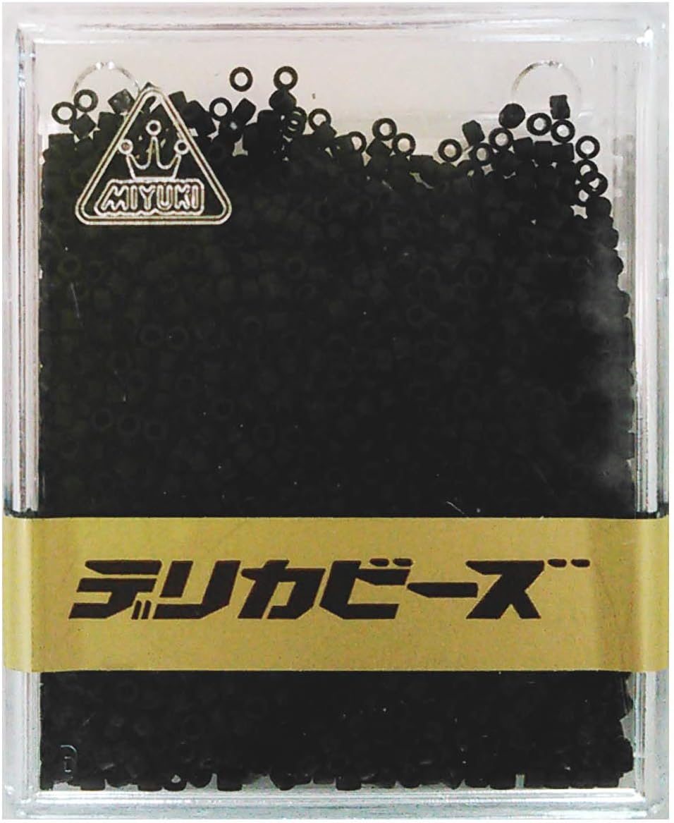 Miyuki Delica Seed Beads - 20g Pack DB-310 11/0 Opaque Black Matte