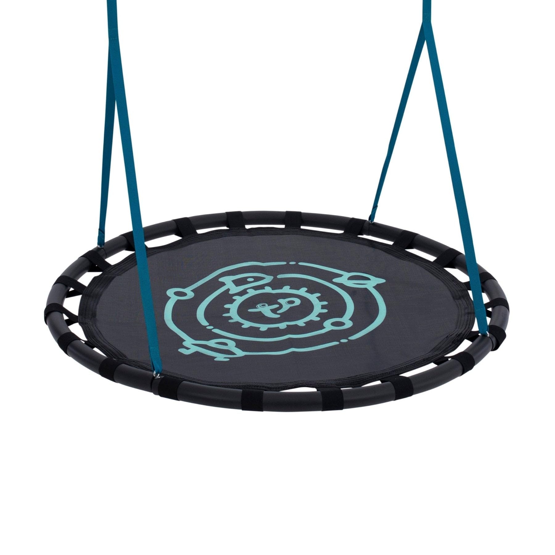 Tp Toys, Duo Nest Swing Seat, 120cm Diameter, Black, Swing Seat Suitable for 2 Children, Weather-Resistant with Padded Edge Protection, ideal for Gardens and Playgrounds, for Ages 3 years +