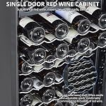 80 Bottle Wine Fridge, Freestanding Wine Cooler Refrigerator with Precision Temperature Control 41°F-64°F, Quiet Operation Compressor & Double-Pane Glass Door for Red/White Wine, Beer