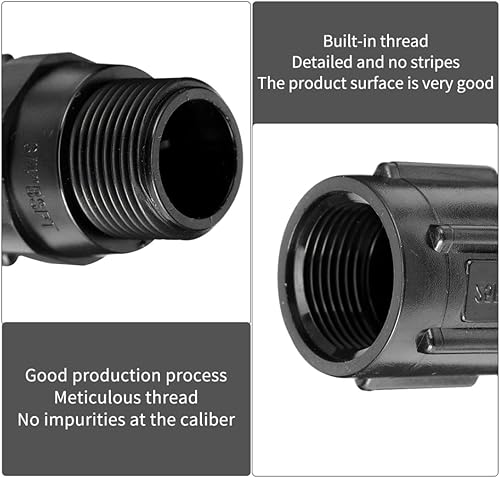 Miniatura 5 de Regulador de presión de riego por goteo Reguladores de presión Sistema de riego por goteo 30PSI Reductor de presión Válvula de bajo flujo para