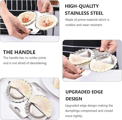 Miniatura 9 de DOITOOL 2 unids 1 fabricante de albóndigas de prensa de bola de masa para hacer bolas de masa de masa para hacer albóndigas herramienta Molde para