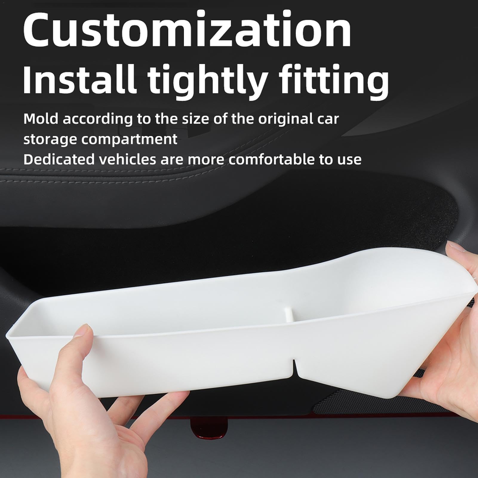 Generisch Autotür-Organizer-Tablett, Auto-Seitentür-Aufbewahrungsbox - Fahrzeugtürschlitztaschen - Set mit 4 multifunktionalen Auto-Organizer-Boxen für die Fahrzeug-Seitentür, für kleine Gegenstände