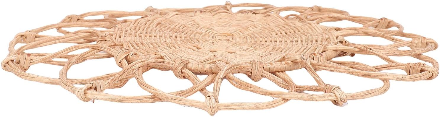 Mingzhe Rustic Rattan Wall Art Handcrafted Hanging Decoration for Cozy