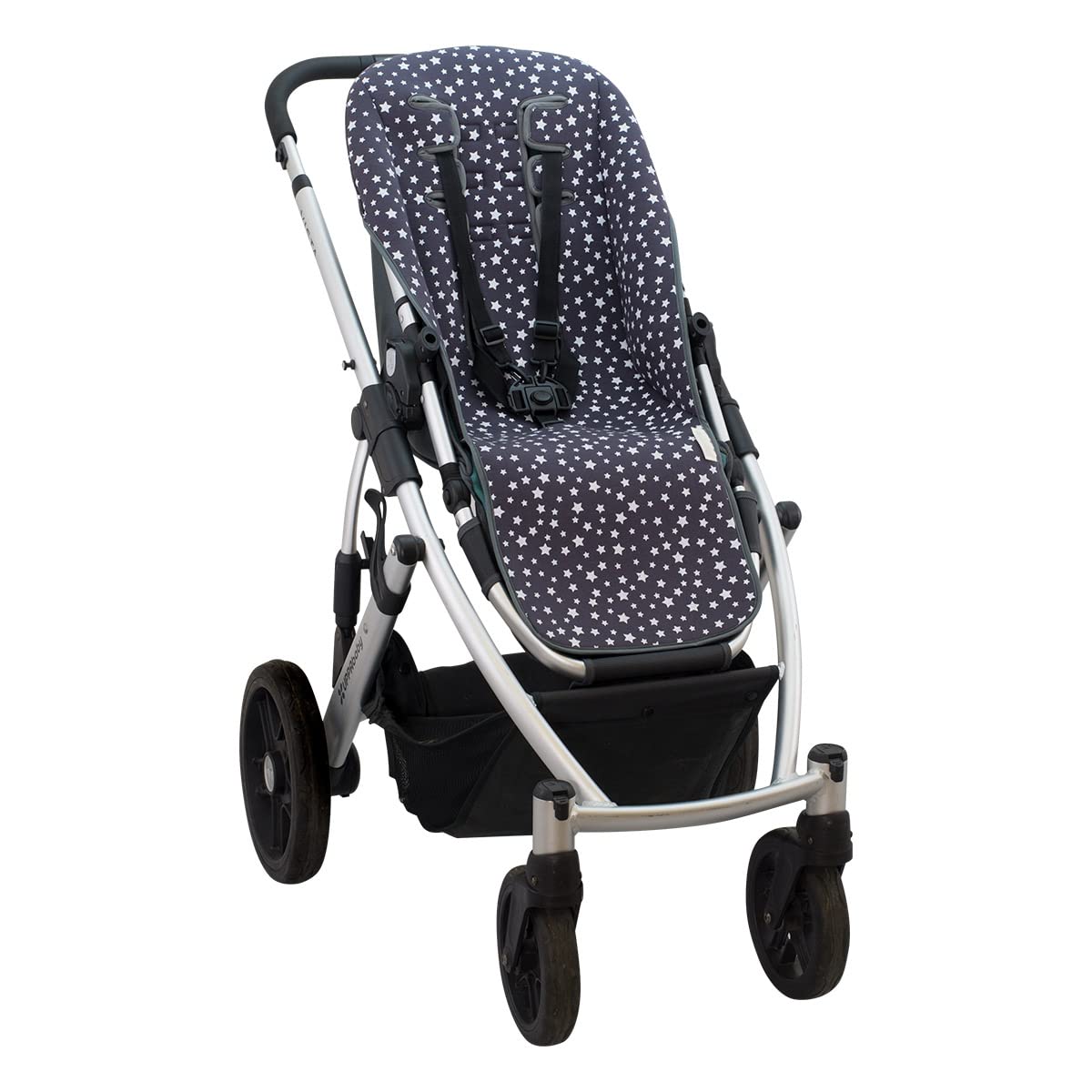 JYOKO Kids Universal 100% Cotton pram Liner for Stroller Compatible with UPPABABY Vista and Cruz (Winter Sky) - Image 2