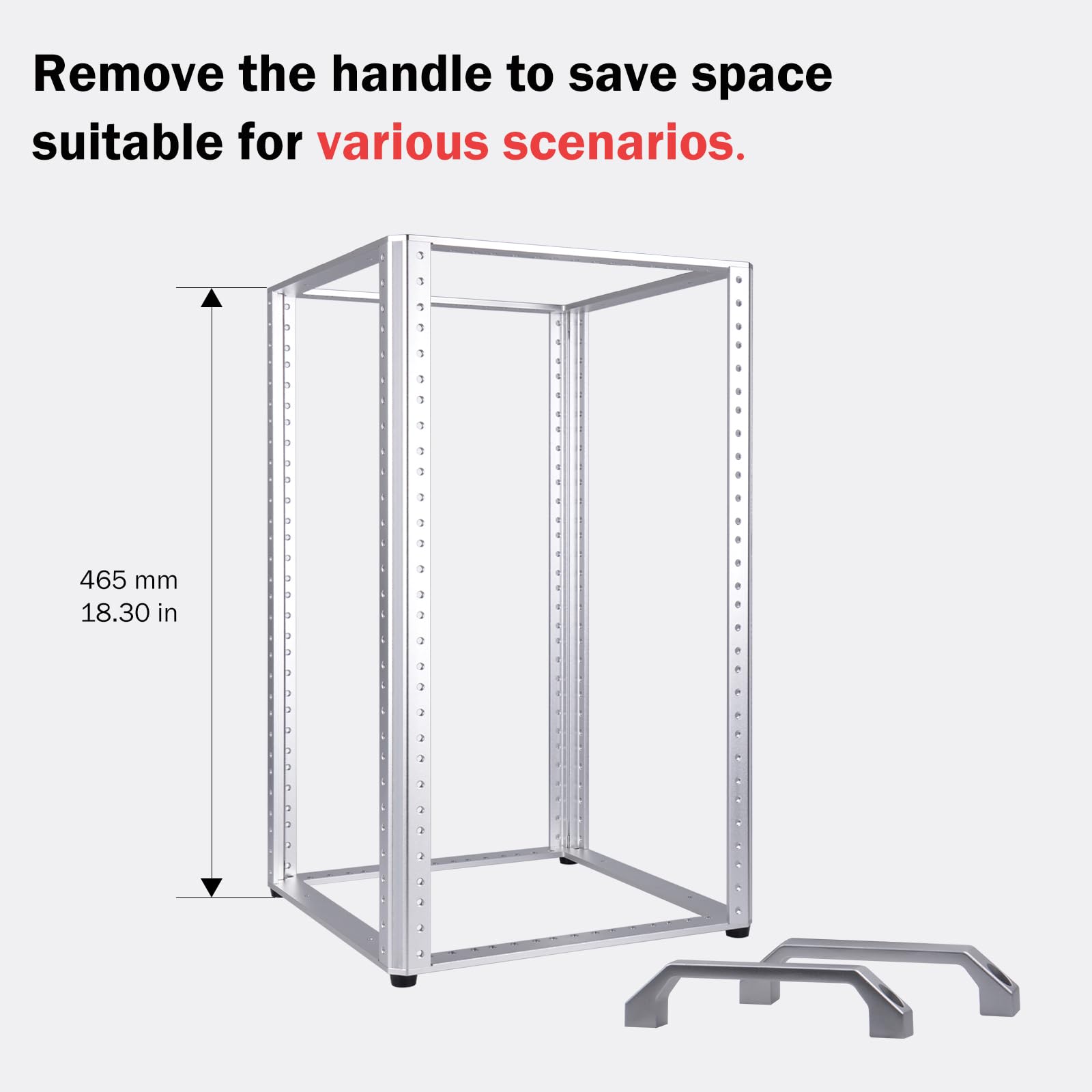 GeeekPi DeskPi RackMate TL1 - Armario para servidores (10 Pulgadas, 10U, 264 mm de Profundidad) para Equipos de Red, servidores, Audio y vídeo, de aleación de Aluminio con Marco Abierto