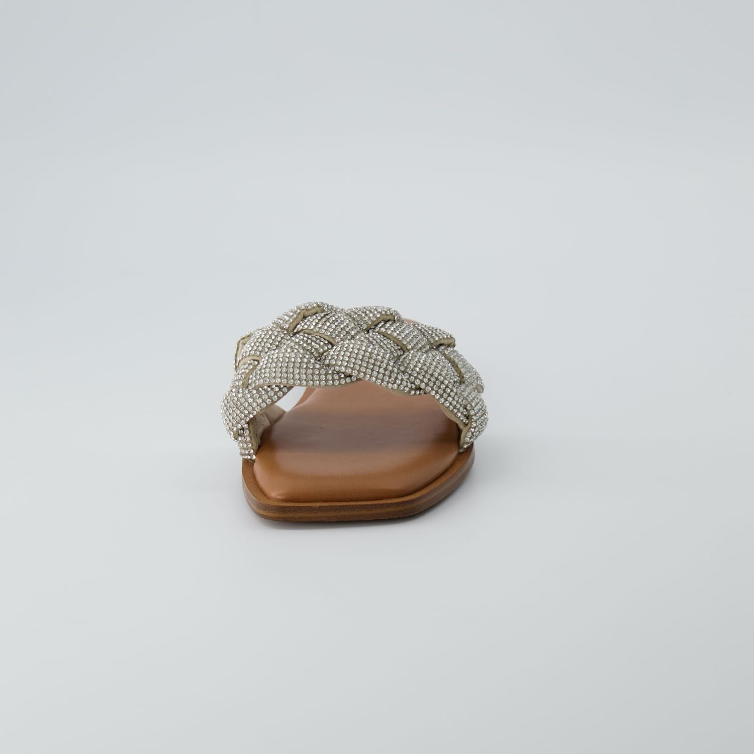 CUSHIONAIRE Women's Verse woven rhinestone slide sandal +Memory Foam, Wide Widths Available - Image 3