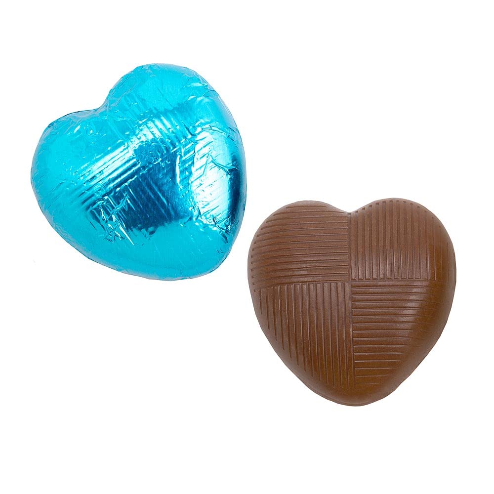 Italian Options Milk Chocolate Foiled Hearts, 30 Chocolates, Purple Foil — view 58