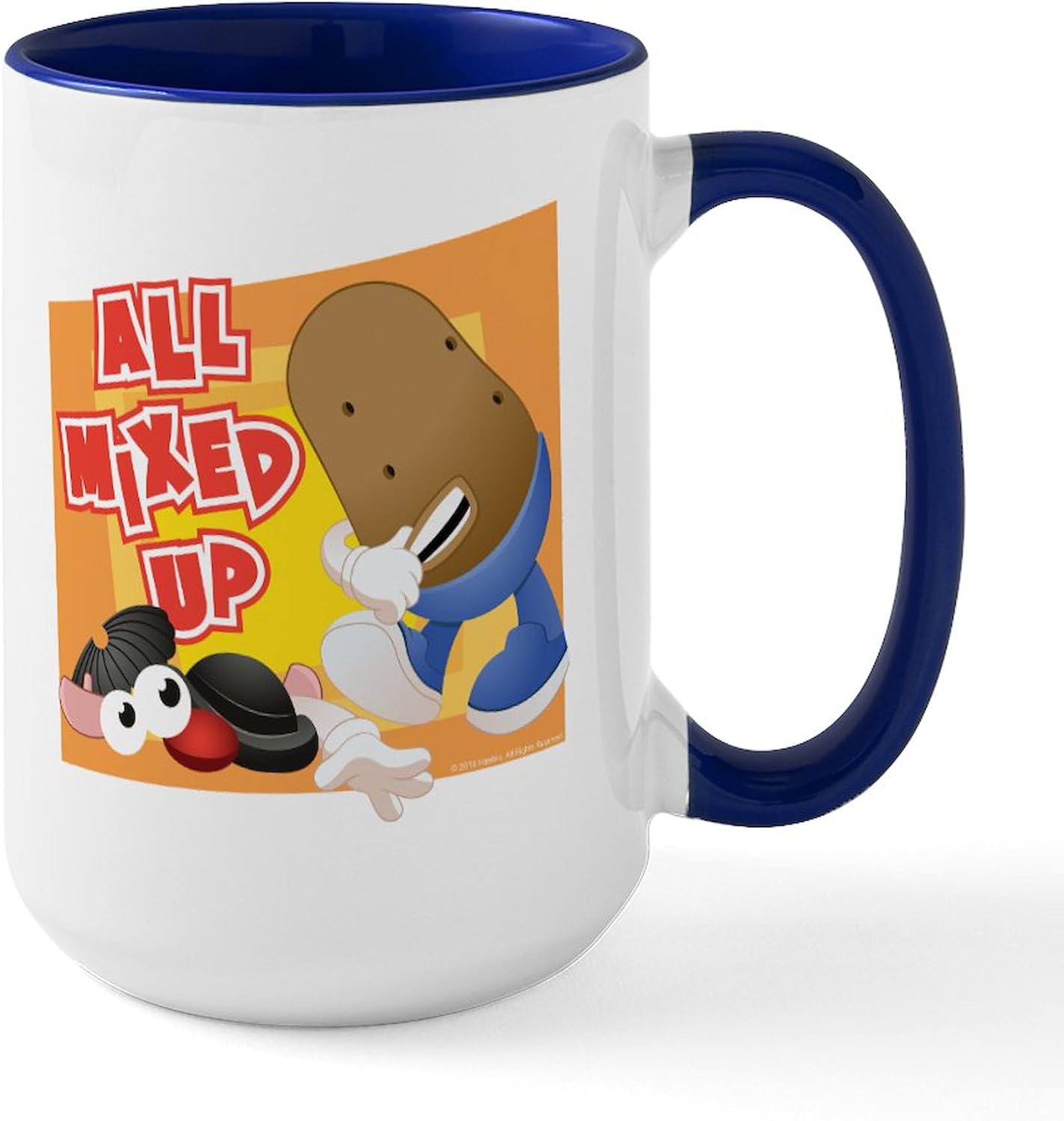 CafePress Mr. Potato Head All Mixed 15 Oz Ceramic Large Mug 15 oz (444 ml) Ceramic Coffee Mug