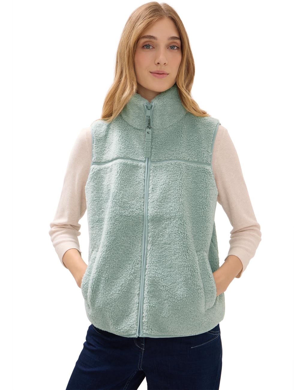 Cecil Damen Kurze Teddy Weste