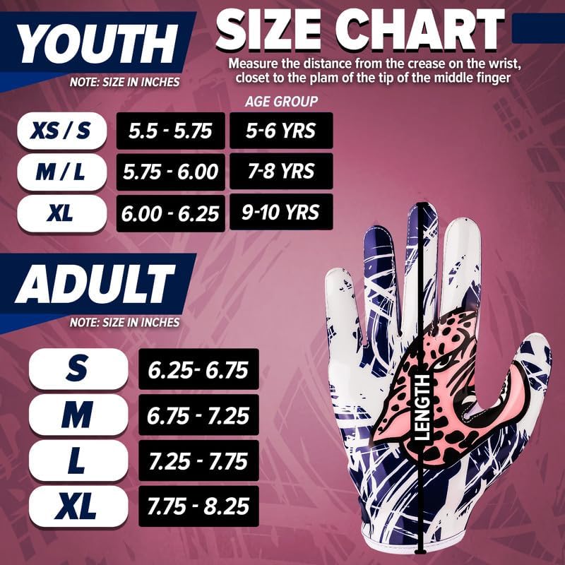 Miniatura 4 de PLAYEUR Guantes de fútbol de la serie Cheetah Rapid Strike Series, libera velocidad, agarre supremo, rendimiento duradero para adultos, niños y