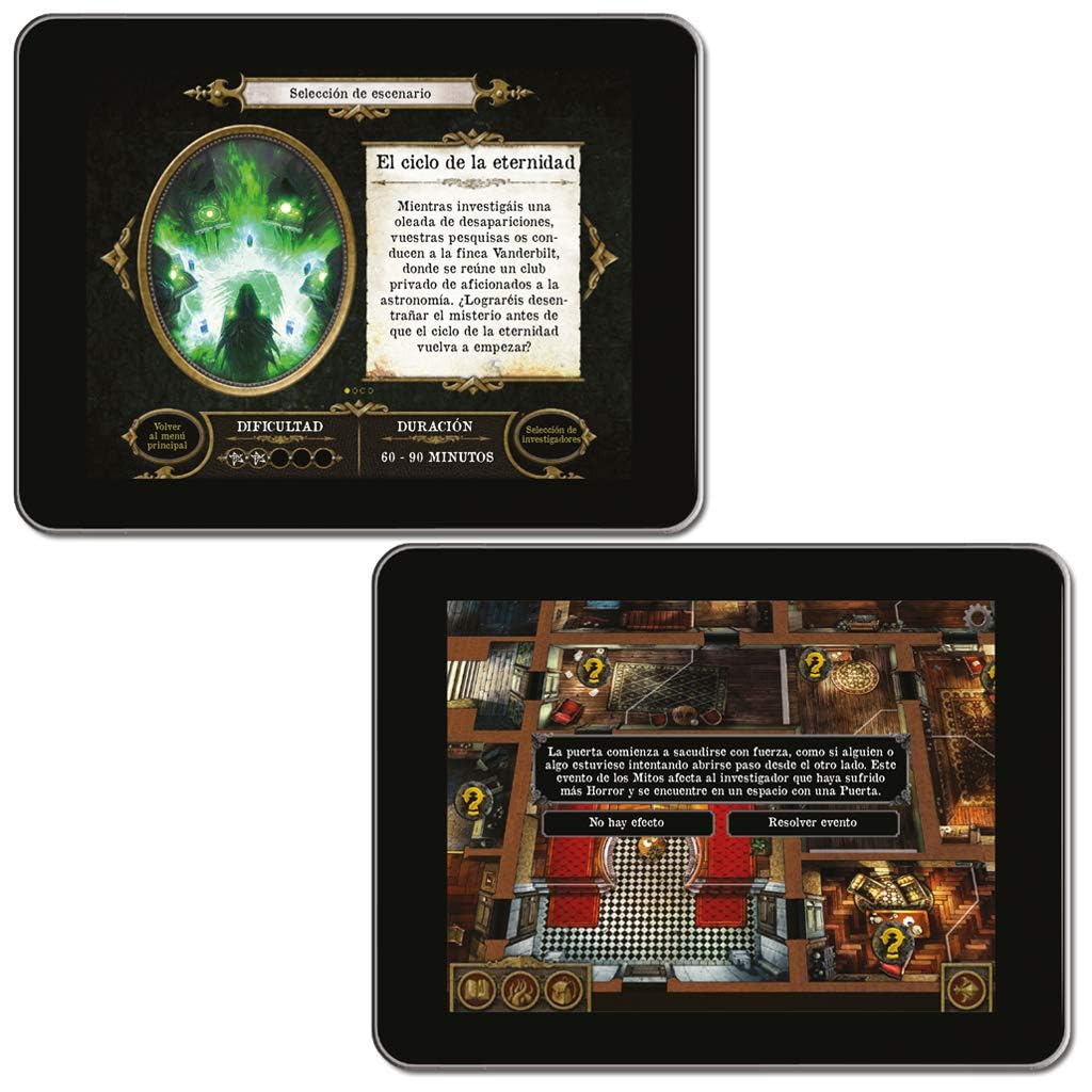 Asmodee Las Mansiones de la Locura Segunda Edición, Juego de Mesa Cooperativo de Investigación y Terror, A Partir de 14 Años, De 1 a 5 Jugadores, 2-3 Horas, Español