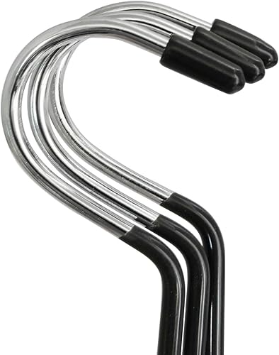 Miniatura 5 de 3 ganchos antideslizantes negros para colgar corbatas, accesorios de armario, bufandas, anillos, bufandas, organizadores de almacenamiento para