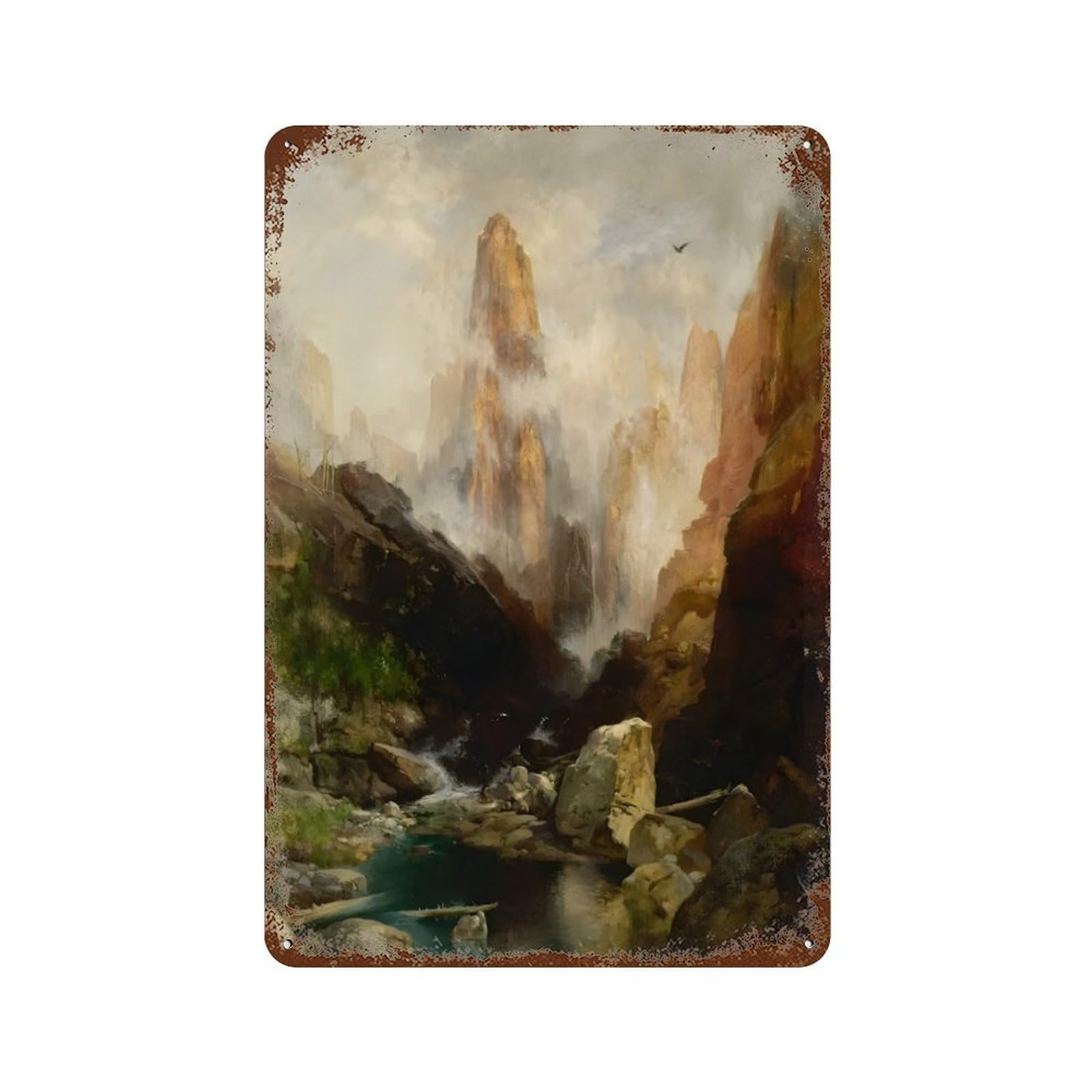xiaoxiaoshen Thomas Moran (2) Wall Decor Art Metal Tin Poster Modern Home Decor Art Home Bar Shop Decorations Vintage Sign 30x20cm
