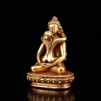 Amazon｜チベット仏教 歓喜天 ミニ 釈迦 如来 6cm 銅製 ミニチュア仏像