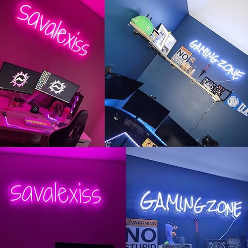 Miniatura 10 de Jadetoad - Letreros de neón personalizables para decorar la pared, dormitorio, guarida, sala de juegos, guardería o el dormitorio de los niños,