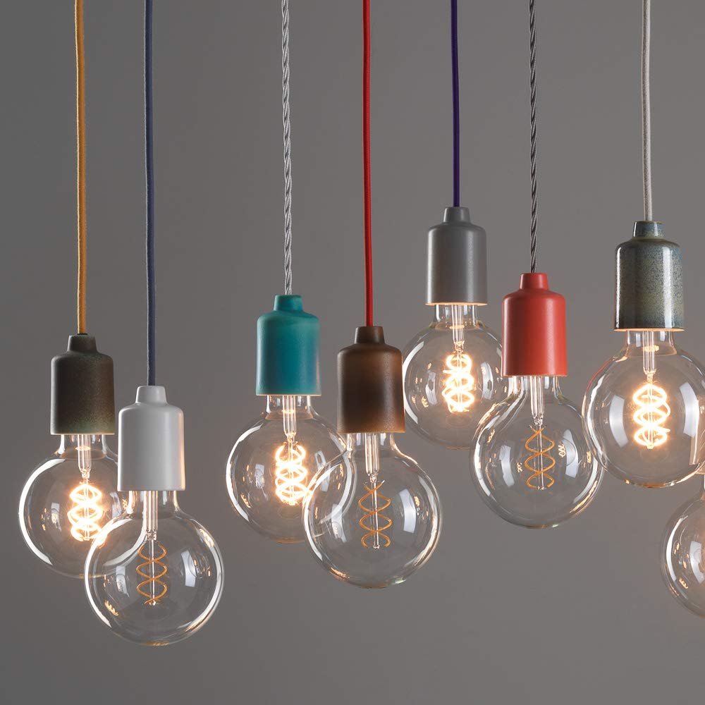 Klartext, Light Round Textile Cable for Lighting 3 x 0.75 mm, Brick Cotton - Image 3
