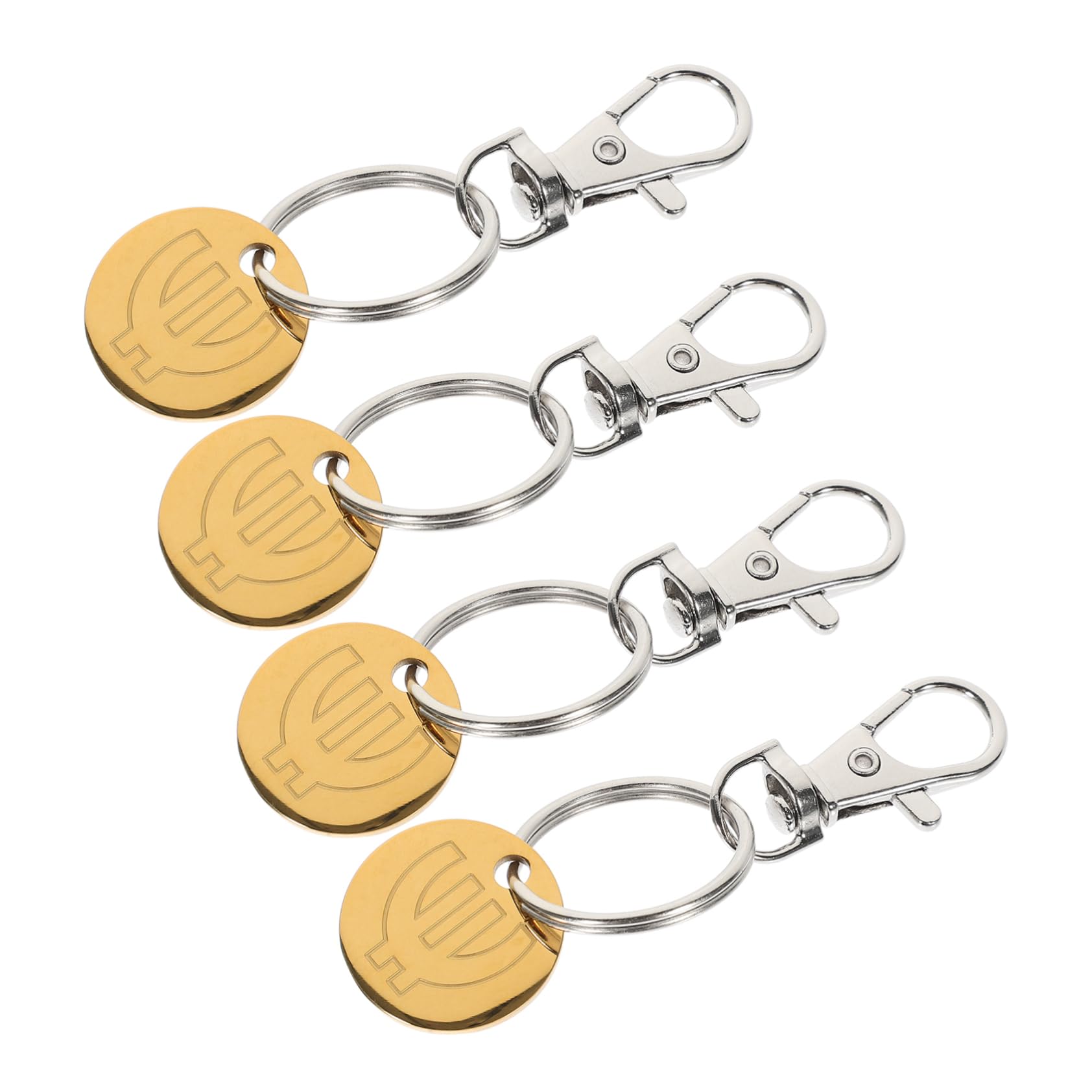 KAILIKETIY 4개 카토코인 쿼터키 홀더 트롤리 토 쿤 연 합금 GOLDEN-Freehip.co.kr