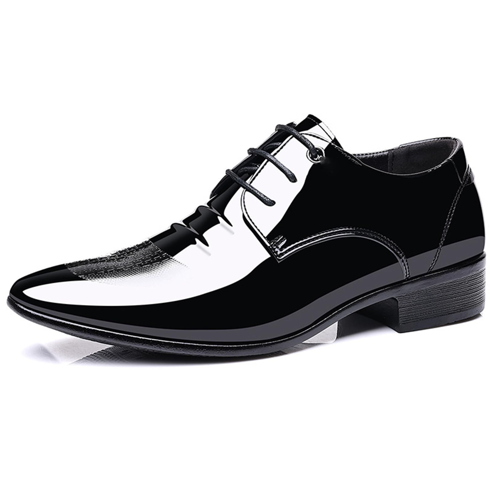 Uomo Scarpe Oxford in Pelle Stringate Scarpe Eleganti A Punta | Antiscivolo Classico Scarpe Formali Eleganti Comfort Business Matrimoni ufficio Cerimonia