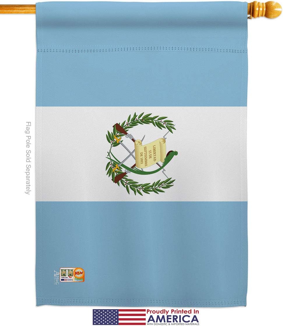 Guatemala Garden House Flags Set Regional Nationality Nation International World Country Particular Area Small Decorative Gift Yard Banner Made In USA 28 X 40