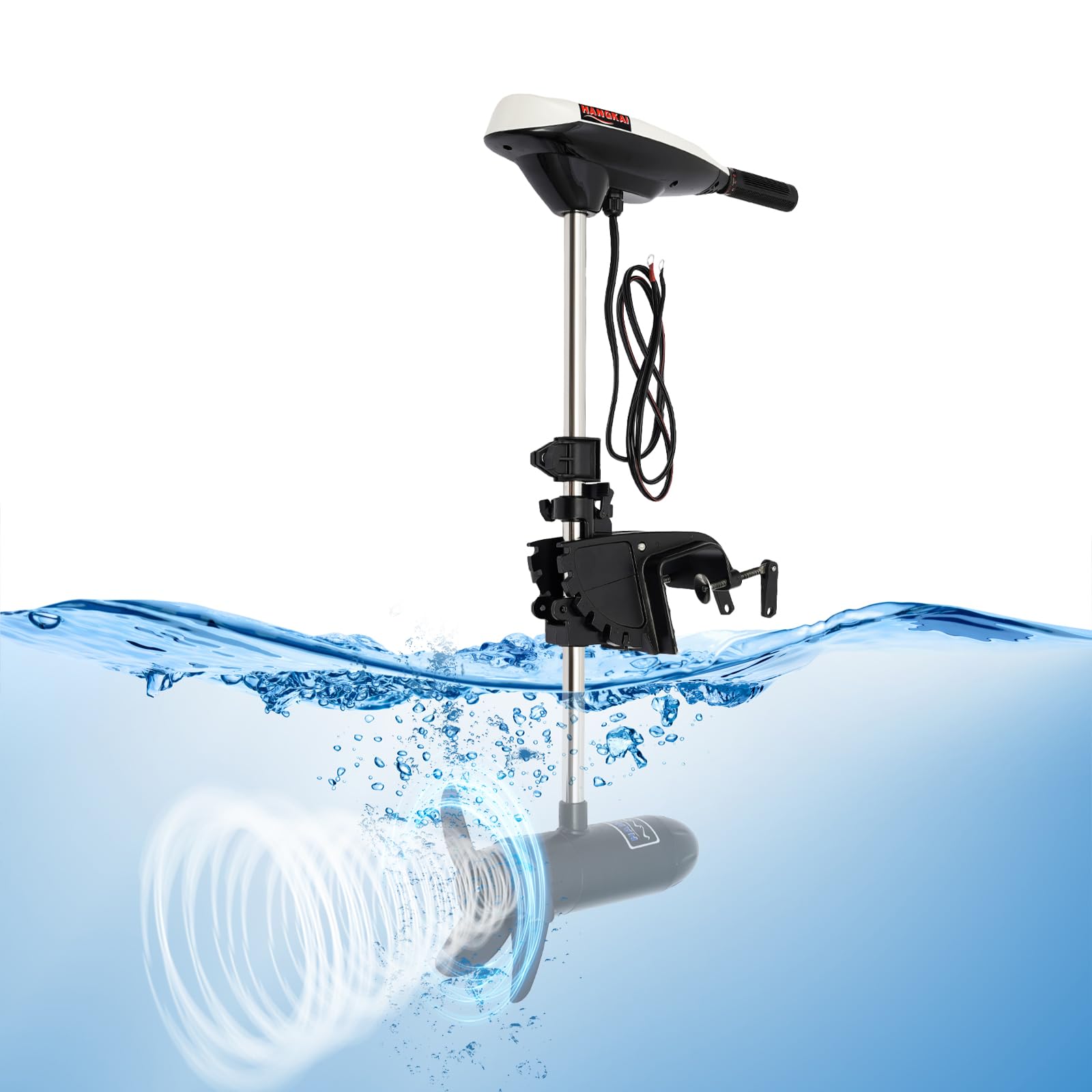 Motore elettrico da traino, 12 V, 30 kg, motore elettrico fuoribordo, elica a tre lame, applicazioni in pesca, acquacoltura, acqua dolce e di mare