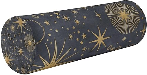 FUGIDOG Almohada cervical de espuma viscoelástica para el dolor de cuello, almohada redonda celestial con funda extraíble lavable, almohada de apoyo