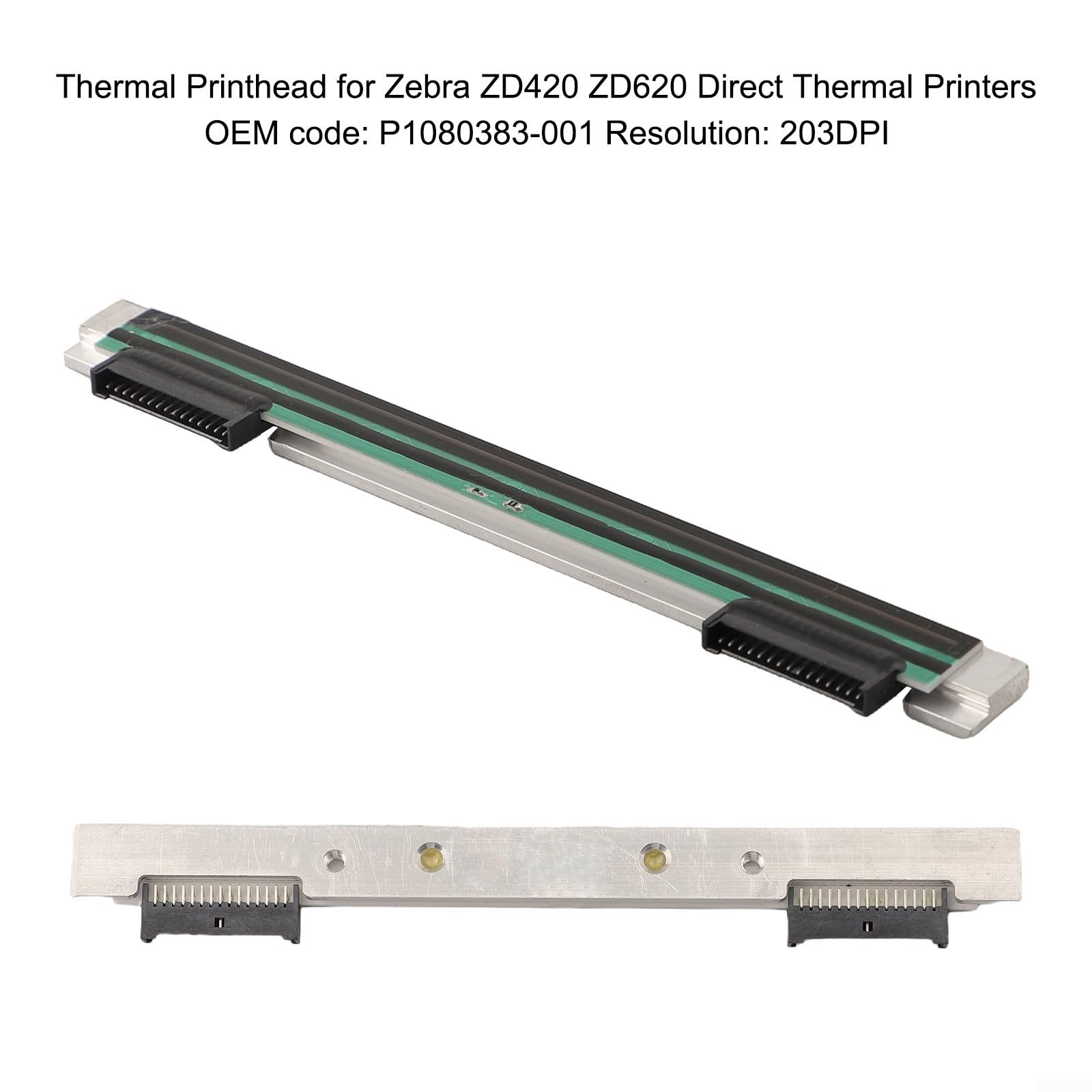 Tête codes-barres nette pour zebra ZD420 ZD620 203dpi métal Tête