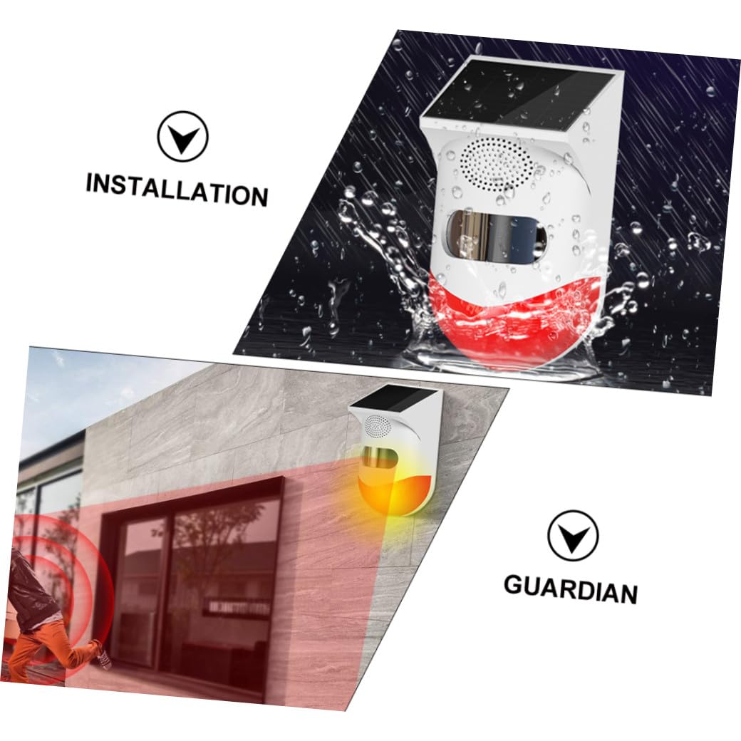 Rilevatore Infrarossi di Sicurezza Esterno Ip67 in Abs Rosso | Allarme Forte senza Cablaggio, Sensore per Casa e Finestra, Tecnologia a Infrarossi