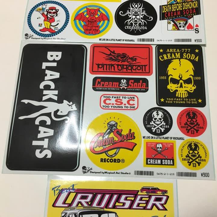 Amazon.co.jp: クリームソーダ ビンテージ ステッカー 3枚セット