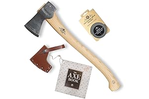 Granfors Bruk Small Forest Axe (420) with Ceramic Grinding Sharpening Stone (4034) - Bundle