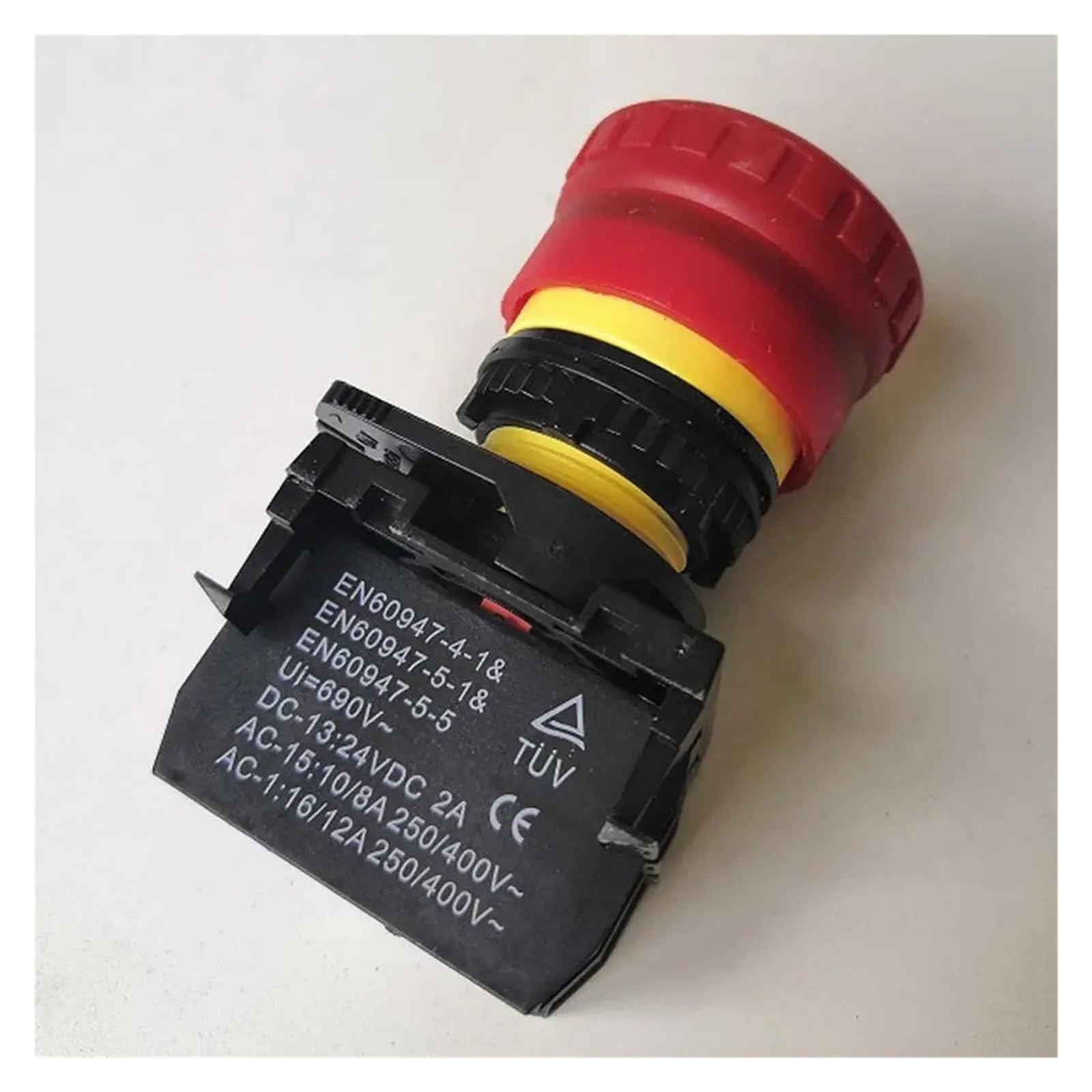 KEDU HY57B interruptor de botón parada emergencia interruptores industriales for equipos maquinaria 2NC 125 V/250 V/400 V 18/12/8A