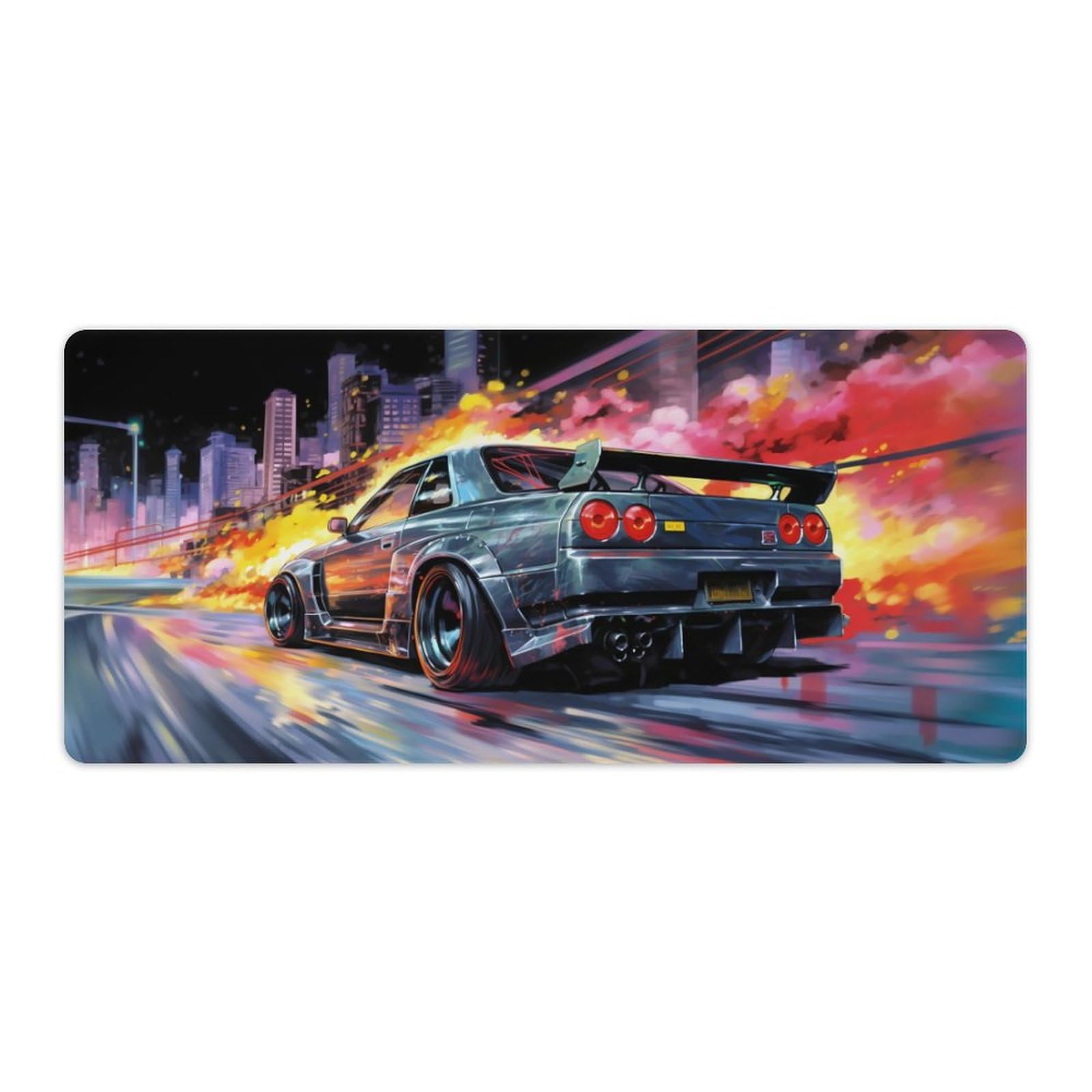 Large Mouse Pad Gaming Cool Japanese Anime R32 Tokyo Drift JDM Car Desk Mat Long Big Mousepad Extended