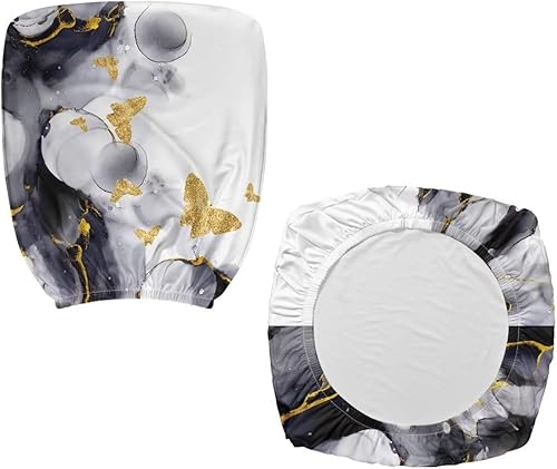 Miniatura 3 de Funda para silla de oficina de mariposa amarilla, fundas elásticas elásticas para silla de escritorio de oficina, funda suave para silla de juegos,