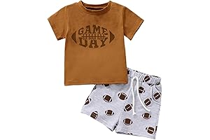 Toddlers Patriotic Short-Sleeve T-Shirt and Shorts Summer Clothes