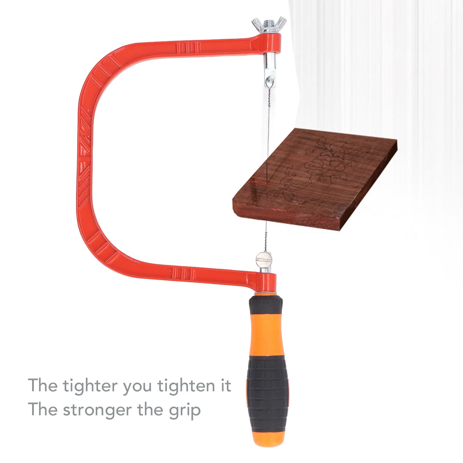 Ausla Coping Saw, 6 Inch Aluminium Alloy U-Shape Frame with 5 Replacement Blades - Image 3