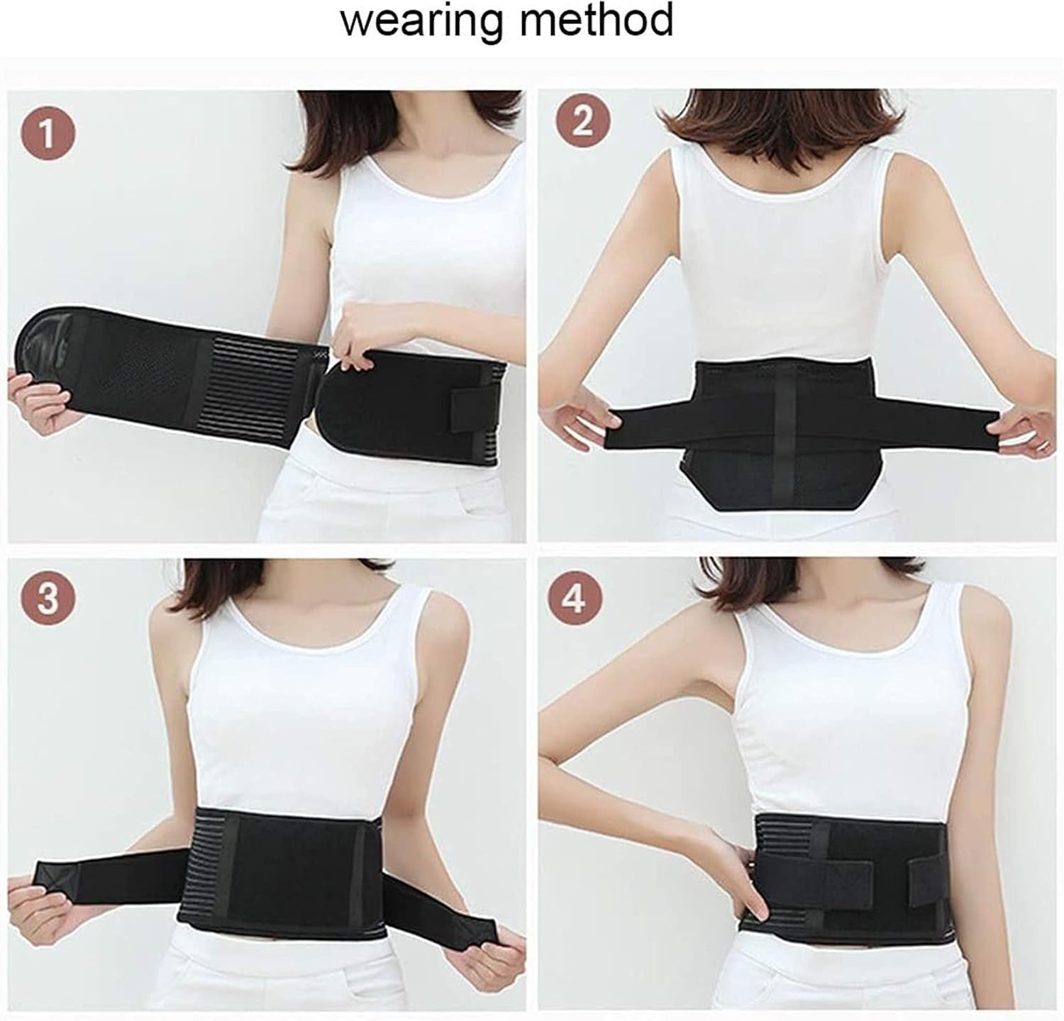 Cintura supporto lombare schiena for uomini e donne 21 magneti incorporati | Tutore for la vita traspirante, fascia for la parte bassa schiena regolabile, supporto vita aderente for il comfort(M)