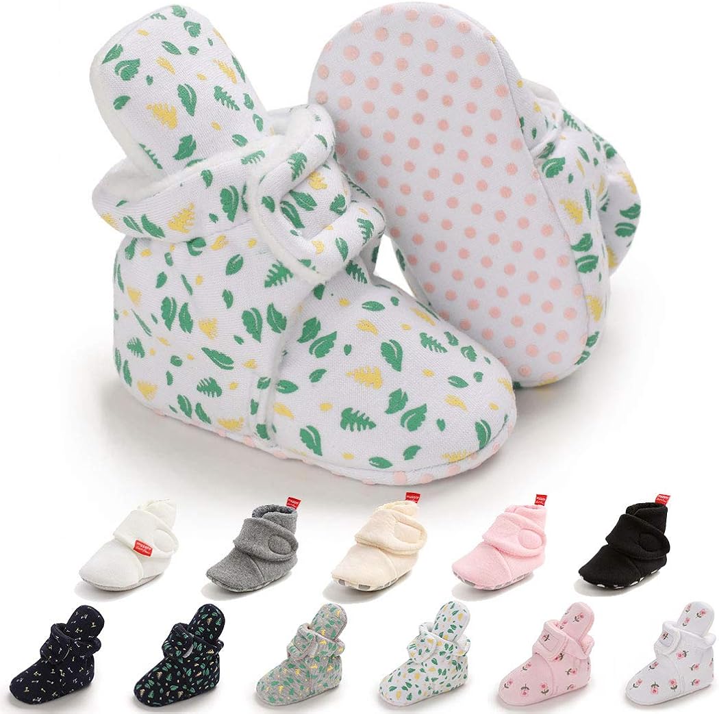Baby Boy Girl Fleece Booties Cotton newborn socks Soft