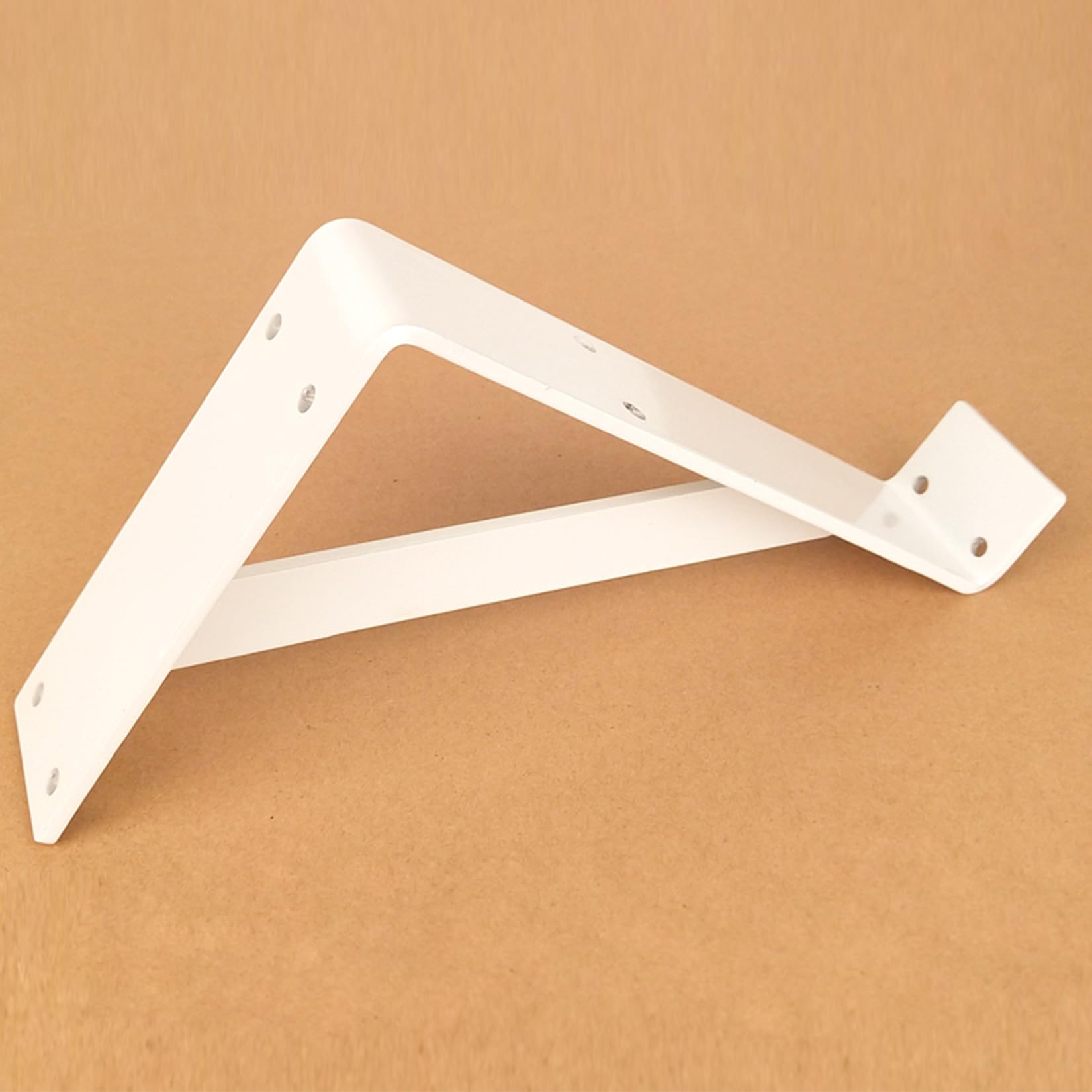 2 Pcs Soportes para Estantes de Pared,Escuadra para Estanterías Flotante con labio,Palomilla para Estanterías Triangulares de Pesados para Cocina Libros Estante,con Tornillos (12cm,Negro)