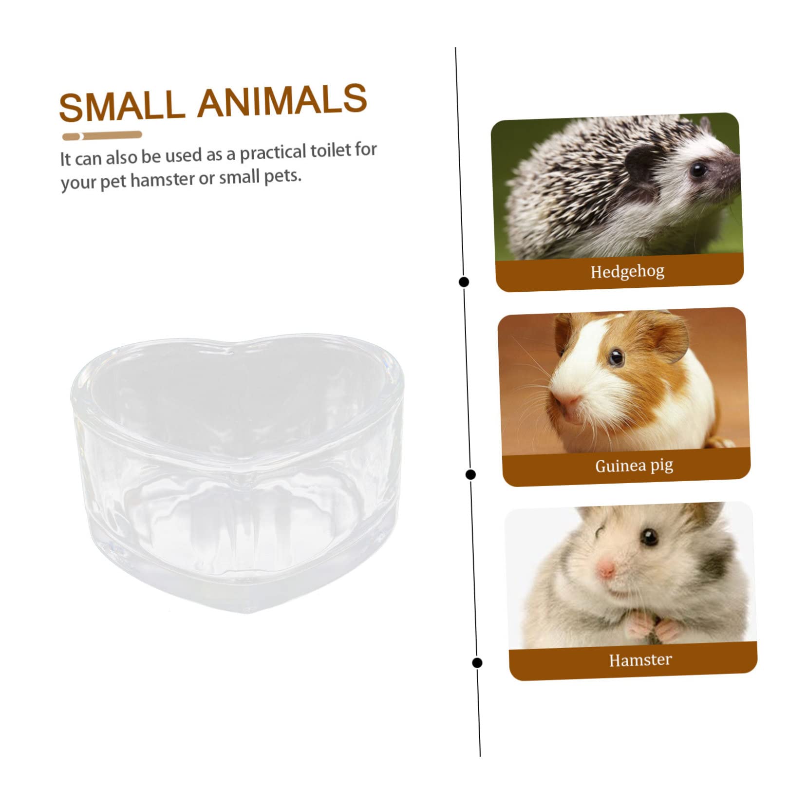 SUPVOX 8 Pz Ciotola Per Cibo Per Criceti Cavia Accessori Per Terrari Ciotola Per Topi Ciotola Per Cibo Per Porcellini D'india Ciotola Di Cibo Faraona Cibo Per Topi Transparent Bicchiere