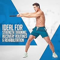 Vista 5 de Logest Steel Mace Club de Ejercicio - Mazas Indias de Acero Resistente Perfectas para Entrenamiento de Fuerza y Rehabilitación Mejora el Agarre