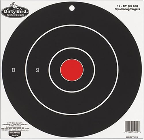 Birchwood Casey Dirty Bird - Objetivo de ojo de buey de 17.25 pulgadas, 5 hojas, multicolor
