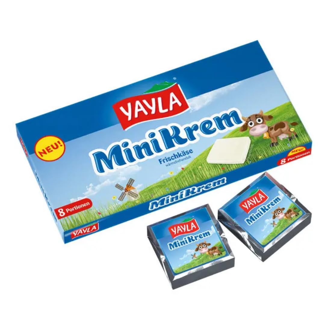 Yayla Natur - Mini - Frischkäse, Weichkäse 136 Gramm x 9 Stück