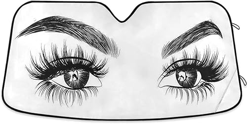 Miniatura 10 de Mermaid Princess - Parasol para parabrisas de automóvil, color rosa, turquesa, para rayos UV y protección contra el calor solar, bloquea el calor y