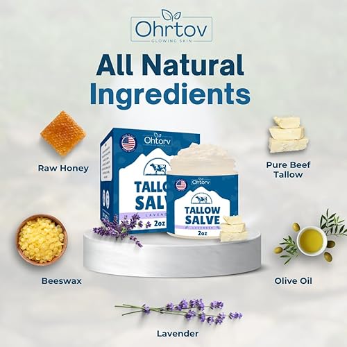 Miniatura 5 de Salve de ternera - Bálsamo para todo uso natural de carne de res alimentada con pasto y miel - Crema corporal hidratante ideal para eczema, piel