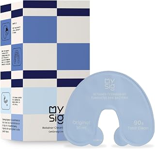 Denture Cleaner, Retainer Cleanser, Clear Retainer Cleaner, Portable Retainer Cleaning Kit for Travel School Office, 90-Second Quick Clean Denture Cleaners, Minty Fresh & Clean, 30ml (12PCS)