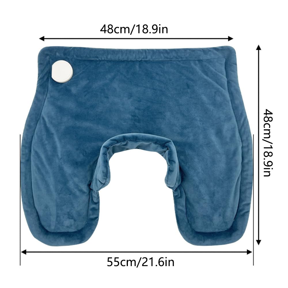Cuscinetto termico elettrico ponderato, 55 x 48 cm, cuscino riscaldante ponderato per collo e spalle, con 5 livelli di calore e 4 impostazioni di timer per alleviare il dolore al collo e alle spalle