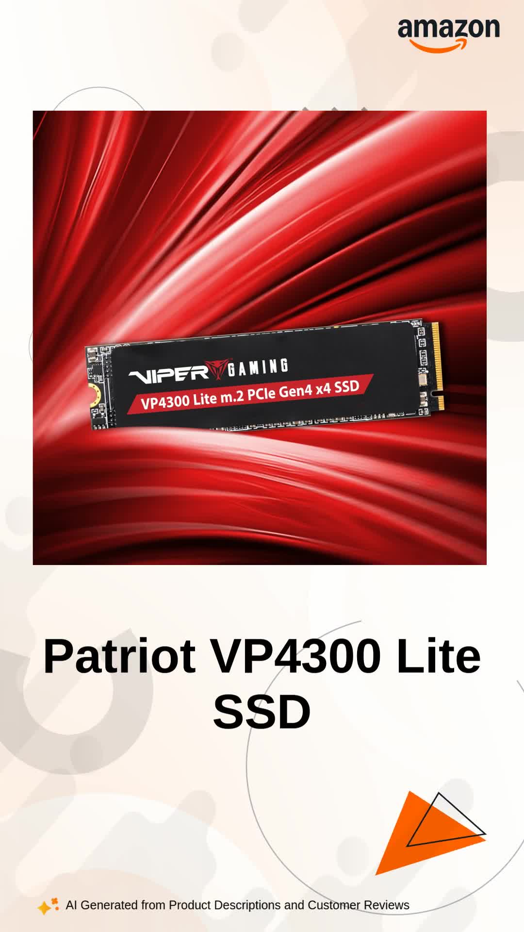 Patriot Memory Viper VP4300 Lite M.2 PCIe Gen4 x4 SSD