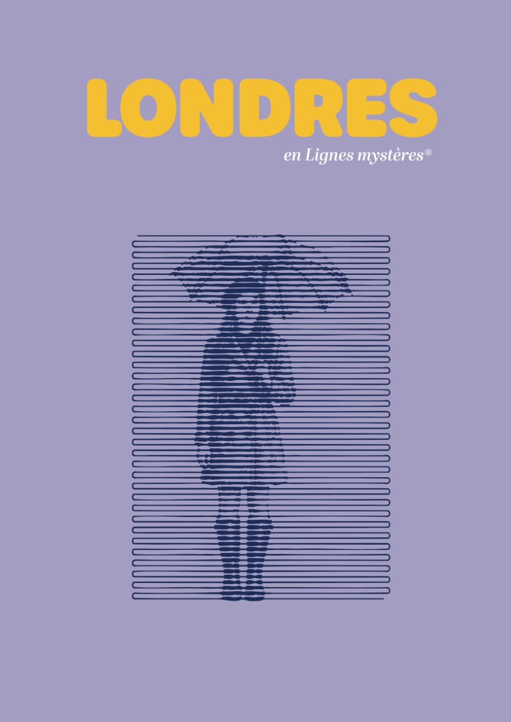 Londres en Lignes mystères: Un coloriage monochrome, pop & élégant pour réveiller l'âme des villes.